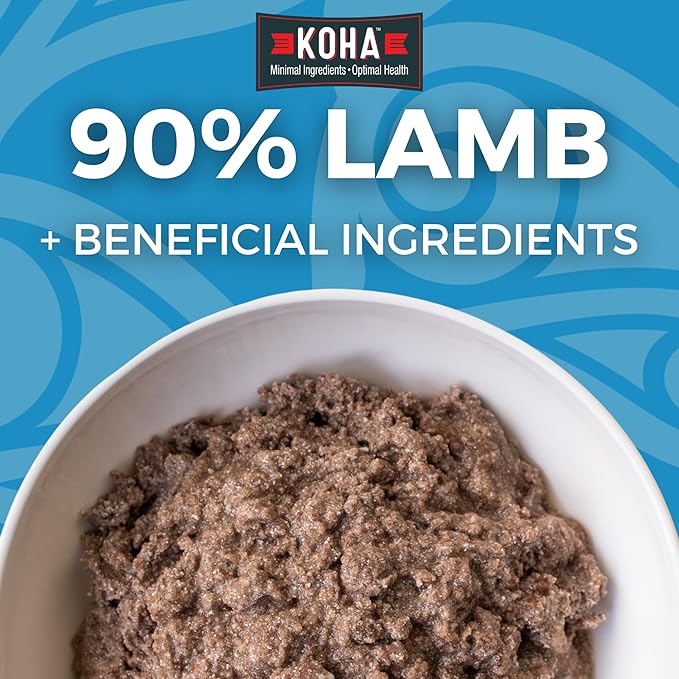 KOHA Limited Ingredient Diet Lamb Entrée for Dogs - Grain Free Wet Dog Food with No Fillers