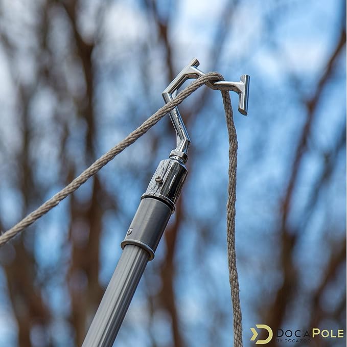 DOCA Boat Hook - Christmas Light Pole Hanger Tool - Durable & Lightweight Utility Hook for Docking