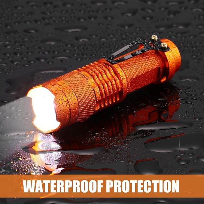 Fumete 20 Pieces LED Flashlight Mini 3 Mode Tactical Torch Small Water Resistant Pocket Flash Light