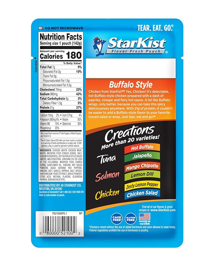 StarKist Chicken Creations BOLD Buffalo, 5 oz Pouch ?œBig Size??(Pack of 12)