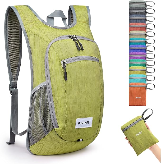 G4Free 10L/15L Hiking Backpack Lightweight Packable Hiking Daypack Small Travel Outdoor Foldable