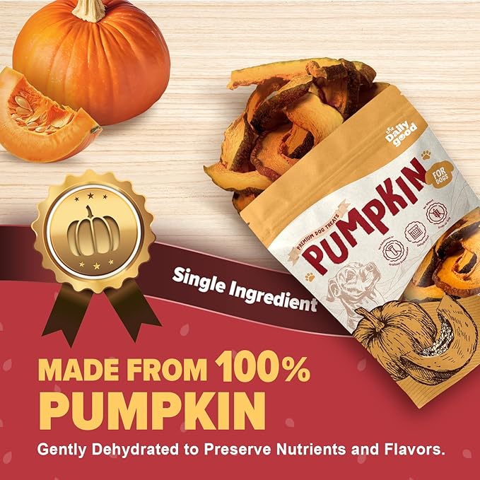 Pumpkin Chips for Dogs ??100% Natural Single Ingredient Dog Treats ??Crunchy & Crispy ??Easy to