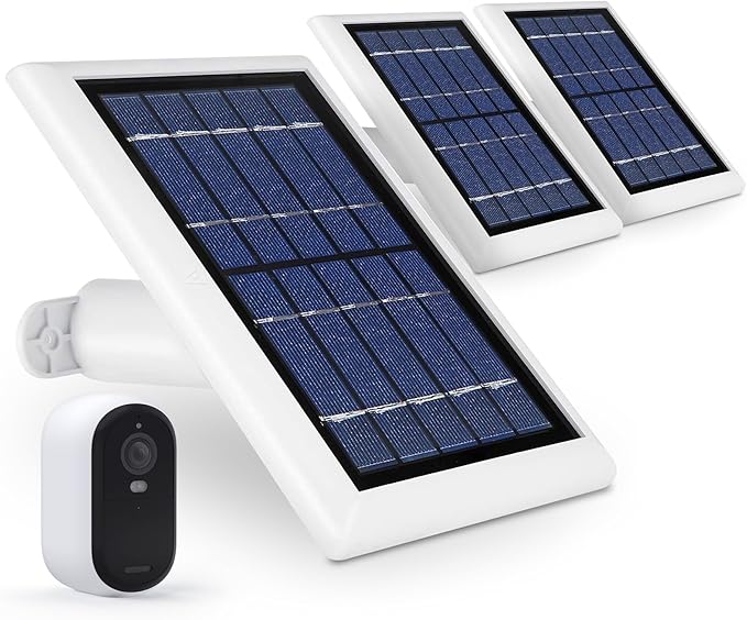 Wasserstein Solar Panel Compatible with Arlo Essential 2K Outdoor Security Camera (2nd Gen) / XL