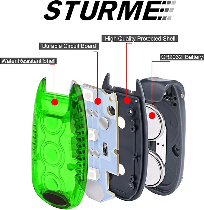 STURME LED Safety Light Strobe Lights for Daytime Running Walking Bicycle Bike Kids Child Woman Dog