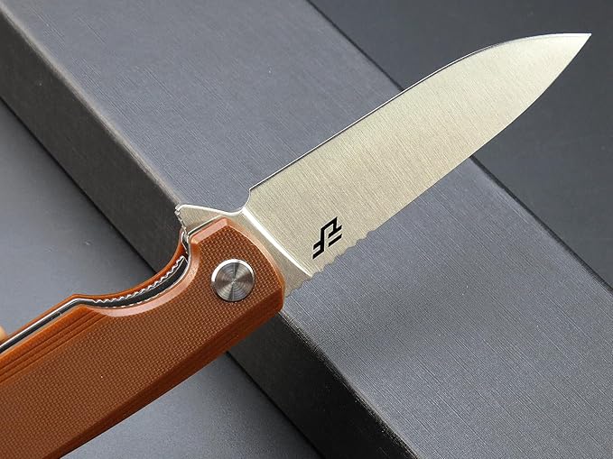 Eafengrow EF230 Folding Knife D2 Steel Blade G10 Handle Scales EDC Tool Knives for Outdoor Camping