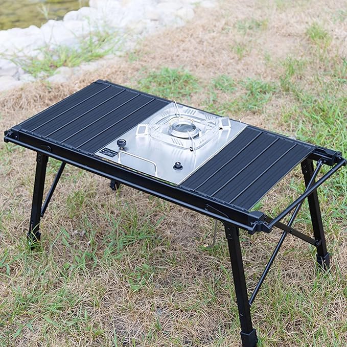 IGT Camping Stove, Desktop & Embed Folding Gas Stove, Portable Gas Stove with Carrying Handle
