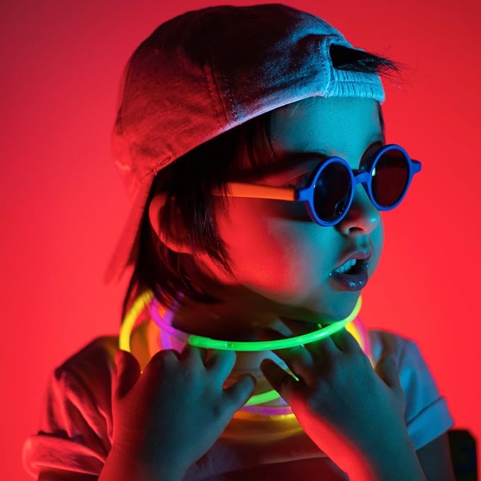 Glow Fever Glowsticks Bulk 1200pcs Party Pack includes 600 8" Glow Sticks and 600 connectors
