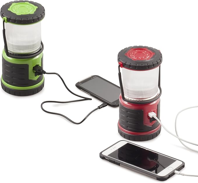 Blazin Bolt Rugged USB Rechargeable Lantern | 6000mAh Power Bank | 400 Lumen | 400 Hours of Light |