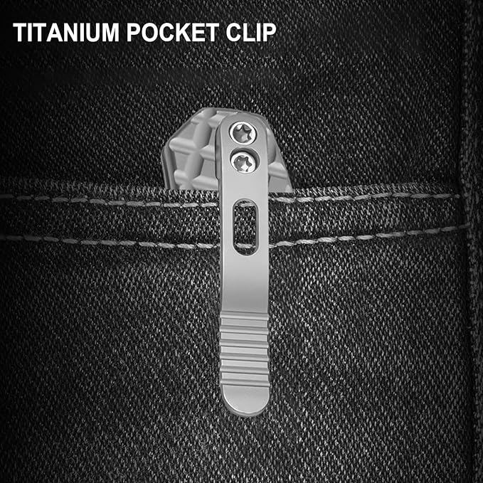 Kizer Mini Bulldog Pocket Knife, 2.5??S45VN Sheepsfoot Blade Folding Knife, Titanium Handle Clutch