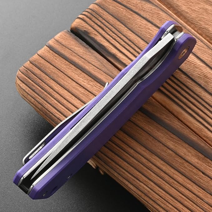 FF17 Folding Pocket Knife,D2 Steel Blade G10 Handle EDC Tool Knife for Outdoor