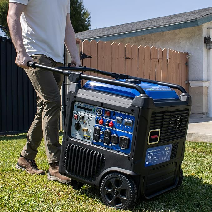 DuroMax XP11000iH 11,000-Watt Dual Fuel Portable Digital Inverter Generator - Gas & Propane, Remote
