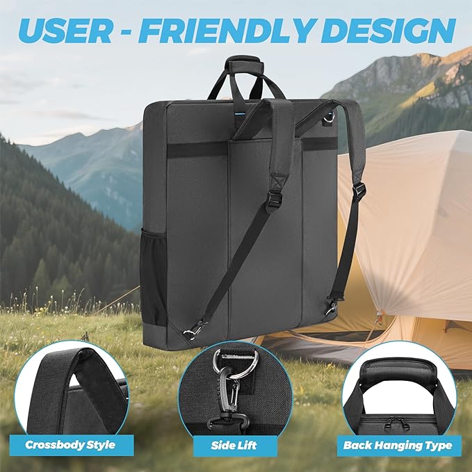Solar Panel Storage Bag Compatible with Jackery SolarSaga 100W 200W/Anker 100W 200W/Ecoflow 160W