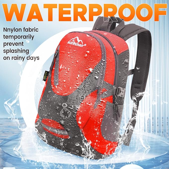 sunhiker Cycling Hiking Backpack Water Resistant Travel Backpack Lightweight SMALL Daypack M0714