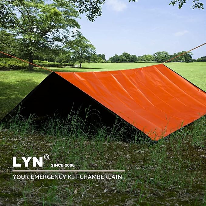 LYN Heavy Duty Emergency Blanket Survival Gear Waterproof Insulated Blanket Emergency Tarp for
