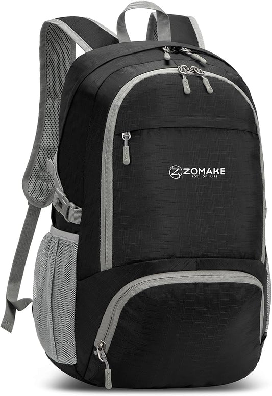 ZOMAKE Lightweight Packable Backpack 30L, Foldable Hiking Backpacks Water Resistant Compact Folding