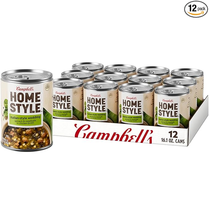 Campbell's Homestyle Italian Wedding Soup, 16.1 oz Can (Pack of 12)