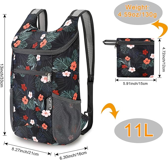 G4Free Lightweight Packable Hiking Backpack for Men Women Small Hiking Daypacks Foldable Shoulder