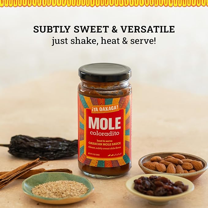 Ya Oaxaca - Mole Sauce - Coloradito - Mild Spice - Blend of Smoked & Dried Chiles, Spices, & House