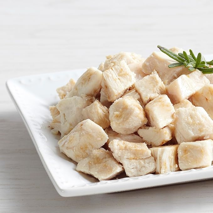 Augason Farms Cooked Freeze Dried White Meat Chicken Dices Can, Emergency Food Supply, Everyday