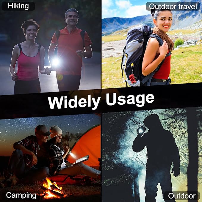 Mudder 24 Pieces Hand Crank Flashlight with LED Self Powered Charging Torch Dynamo for Camping