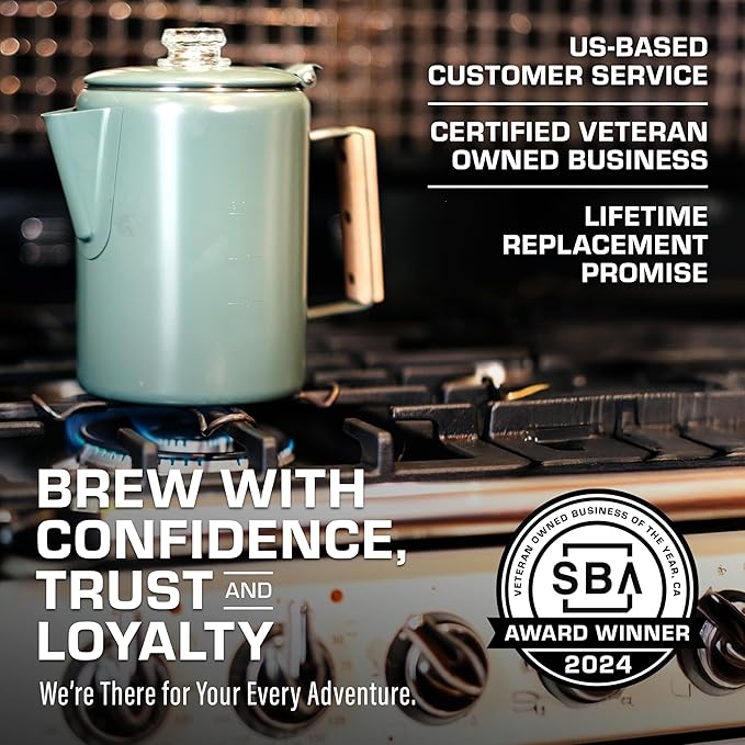 COLETTI Bozeman Camping Coffee Pot — Camping Coffee Makers, Coffee Percolator – America's Sleekest