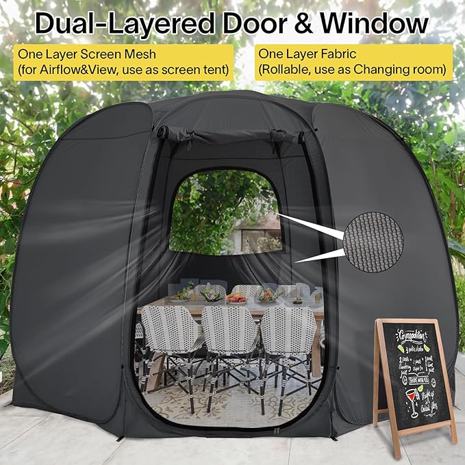 Alvantor Pop Up Screen Tent House Room Instant Outdoor Camping Canopy Sun Shelter Gazebo for Patio