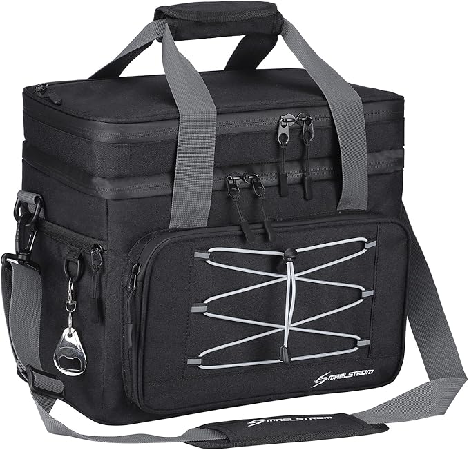 Maelstrom Collapsible Soft Cooler Bag, 24/30/60/75 Cans Beach Cooler, Ice Chest, Leakproof &