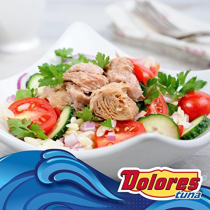 Dolores Tuna Chunk Light Yellowfin Tuna in Vegetable Oil,5 Ounce (Pack of 24)