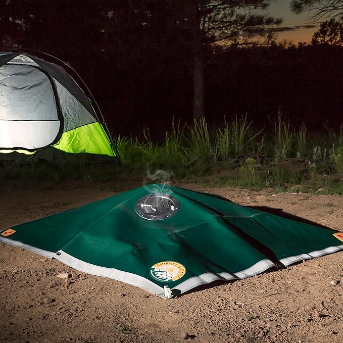 Campfire Defender Outdoor Fire Pit Cover, 68" x 60" - Camping Firepit Cover Square with Adjustable