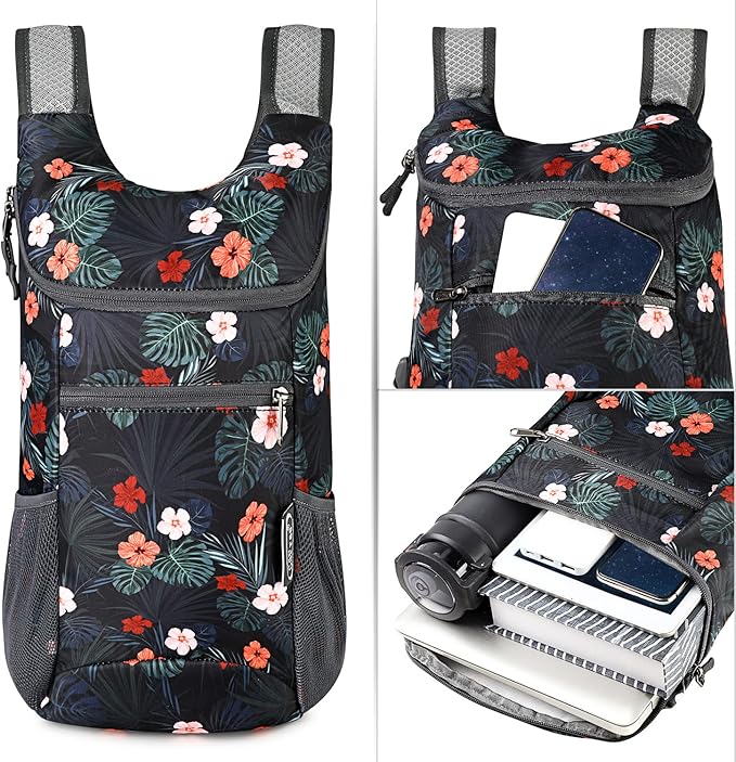 G4Free Lightweight Packable Hiking Backpack for Men Women Small Hiking Daypacks Foldable Shoulder