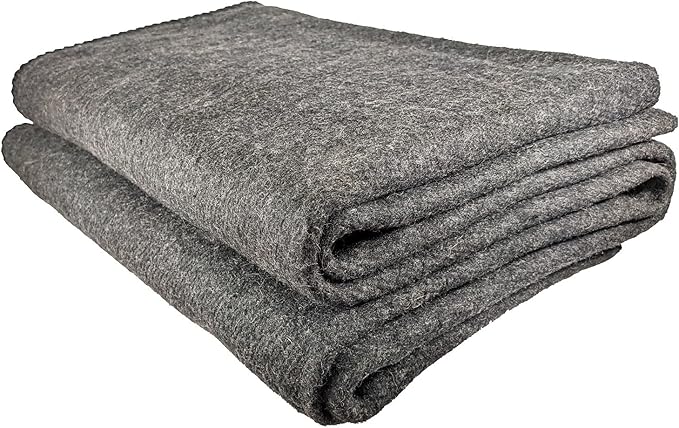 EPG Extra Large Wool Blanket with Zippered Bag | Warm, Comfortable, Stylish, Military | XL
