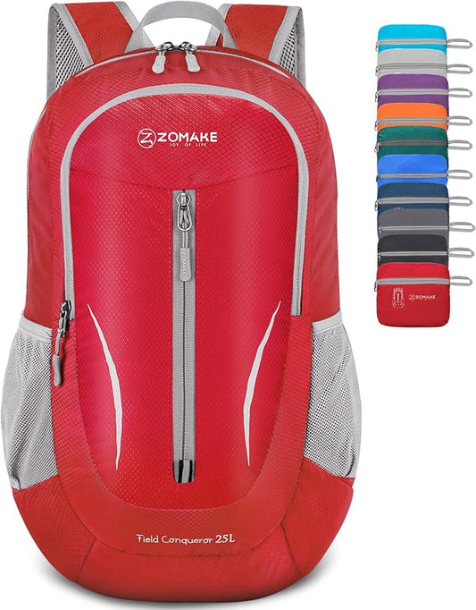ZOMAKE Ultra Lightweight Packable Backpack 25L, Foldable Hiking Backpacks Water Resistant Small