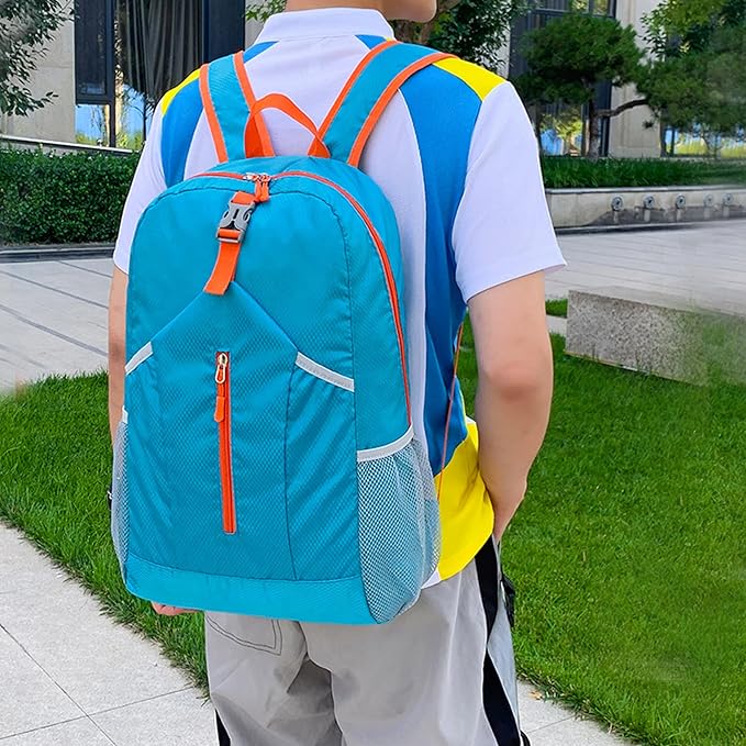 25L Foldable Hiking Backpack Lightweight Packable Basic-Daypack Collapsible Bag Water-Resistant