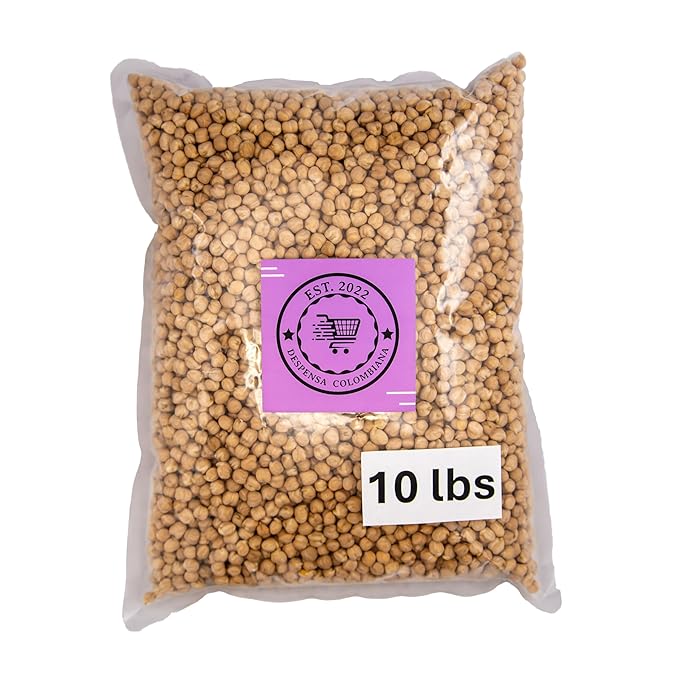 DESPENSA COLOMBIANA Dry Chick Peas Bulk - Garbanzos -Grown in USA - Triple Cleaned, 10 lbs