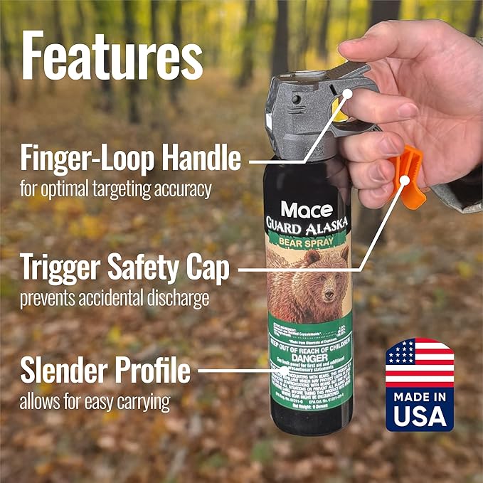 Mace Animal Repellent Sprays - Guard Alaska Bear Spray & Muzzle Dog Repellent Spray, EPA