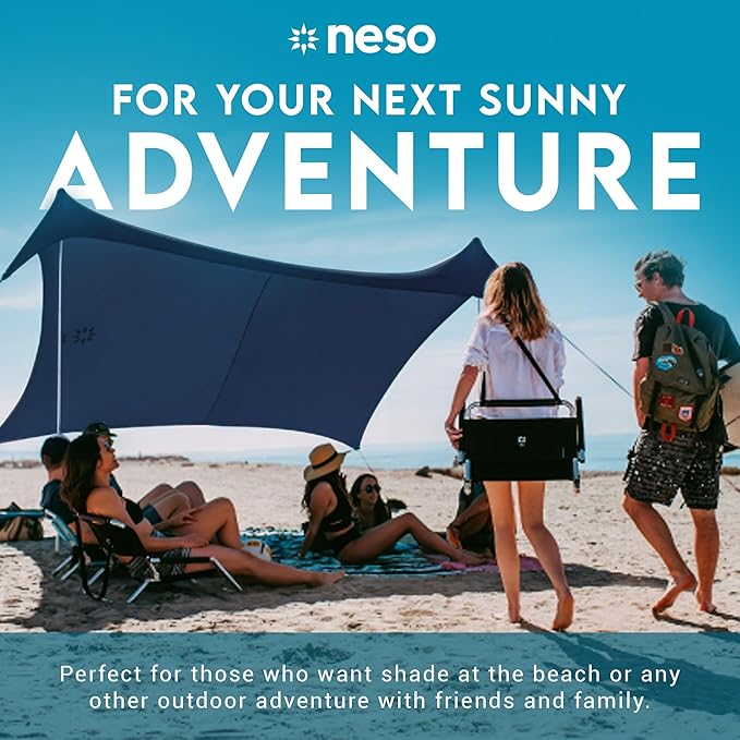 Neso Gigante - Portable Beach Tent - Ideal to Enjoy with Family and Friends - UPF 50+