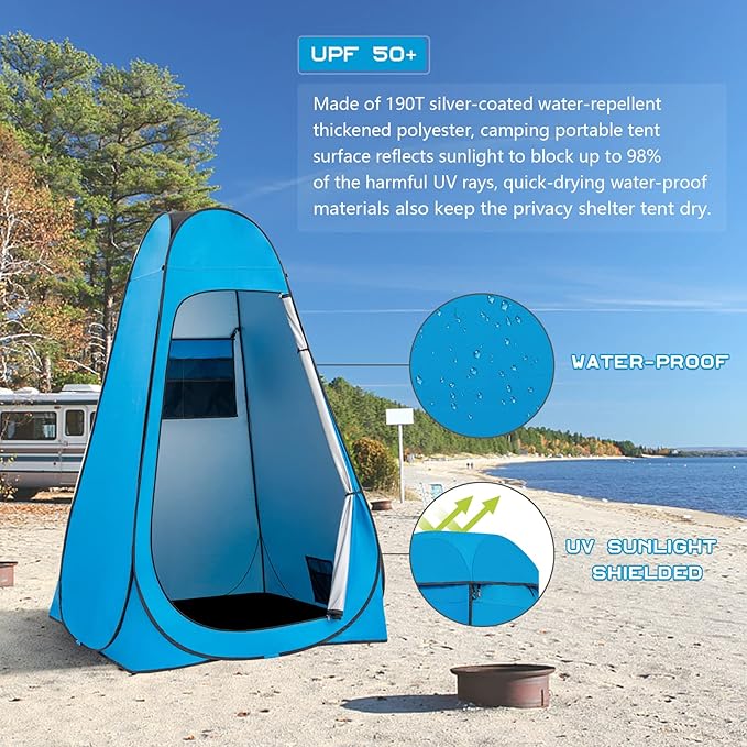 BRIAN & DANY Pop Up Shower Tent, Portable Privacy Camping Changing Tent, Camp Toilet Bathroom Pod