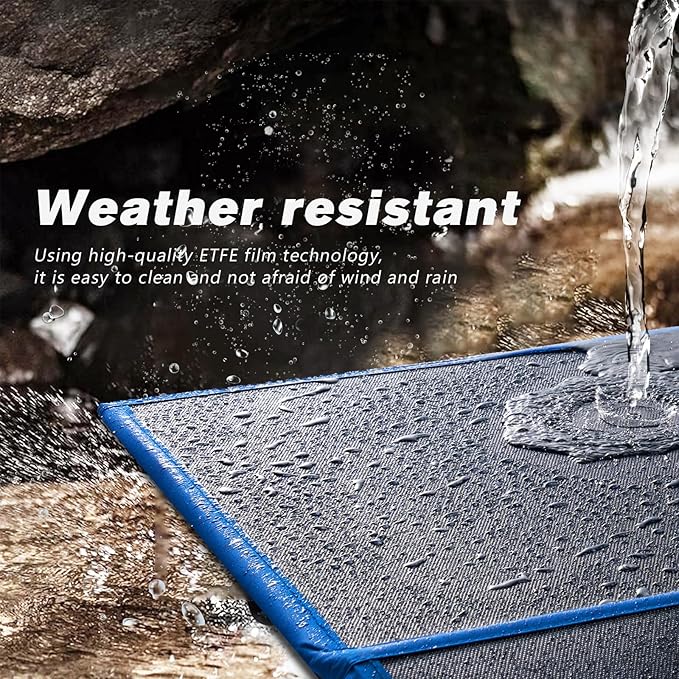 ATEM POWER 200W Portable Solar Panel, Foldable Solar Panel HPBC Chip, 20A MPPT Charger Controller