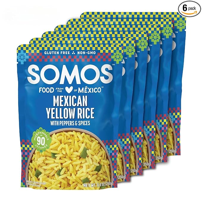 SOMOS Mexican Yellow Rice | Gluten Free, Non-GMO & Microwavable Meals Ready to Eat - Delicious