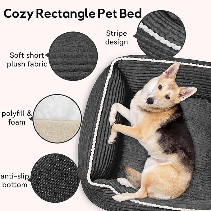 Orthopedic Dog Bed for Medium Dogs,Dog Sofa Beds Supportive Foam Pet Couch Bed with Removable