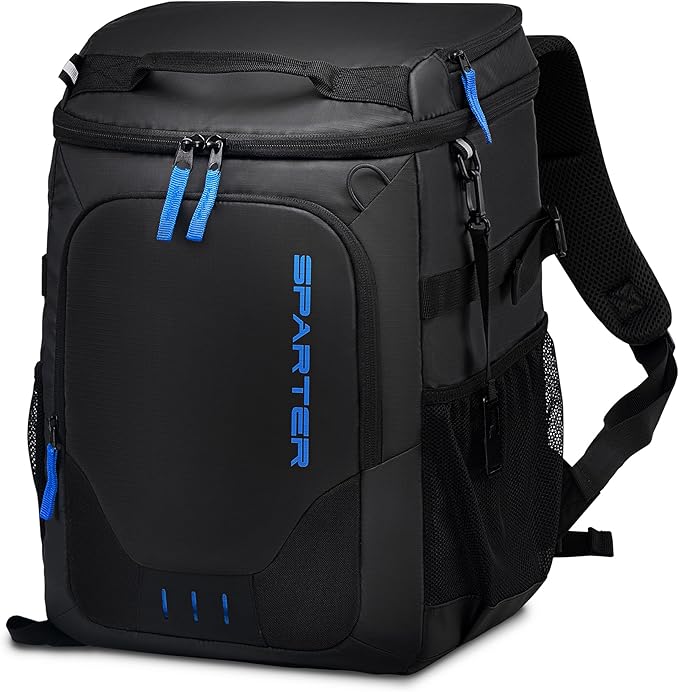 SPARTER Backpack Cooler Insulated Leak Proof 33/49 Cans, 2 Insulated Compartments Thermal Bag