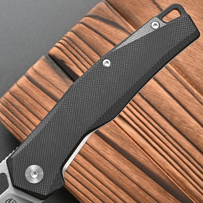 FF21 Folding Pocket Knife,VG10 Steel Blade G10 Handle Full Tang Knife for Outdoor Activities