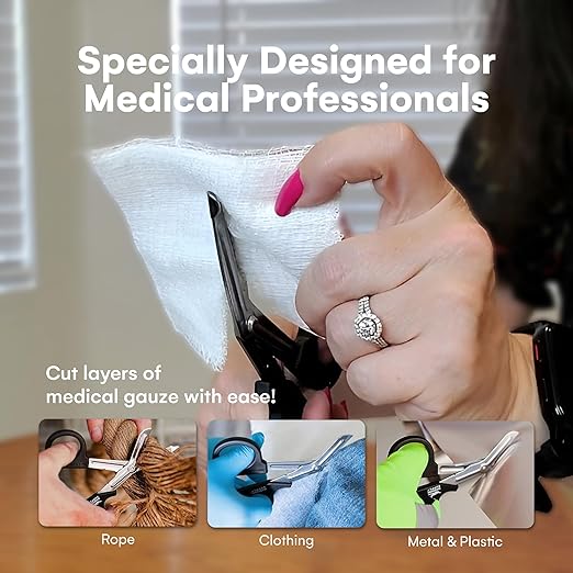 Madison Supply Medical Scissors, EMT and Trauma Shears - 7.5 Inch Premium Quality Stainless Steel