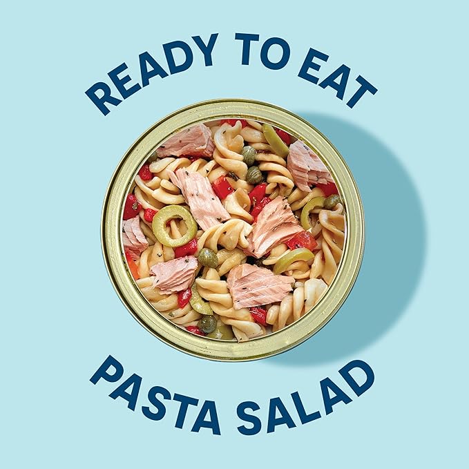 Wild Planet Ready-To-Eat Wild Tuna Pasta Salad With Organic Red Peppers, Tomatoes & Green Olives