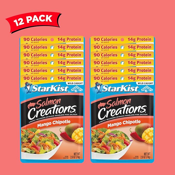 StarKist Salmon Creations Mango Chipotle - 2.6 oz Pouch (Packaging May Vary) (Pack of 12)