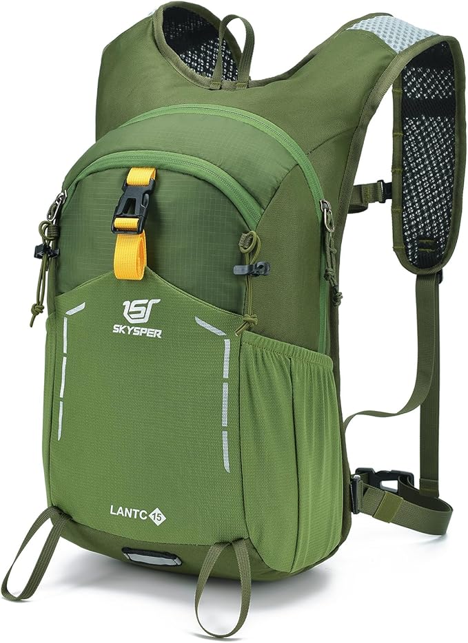 SKYSPER Small Hiking Backpack - 15L Travel Daypack Lightweight Bag Water Resistant Hiking Backpacks