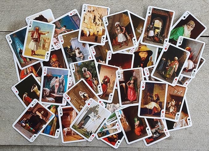 Arabian Antique Playing Cards (Poker Deck 54 Cards All Different) Vintage Arabian Oriental Life