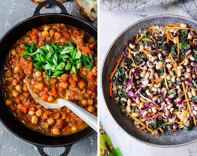 Food to Live Premium Pulses Bundle, 4 Pack ??Chickpeas(5 LB), Whole Green Peas(5 LB), Green