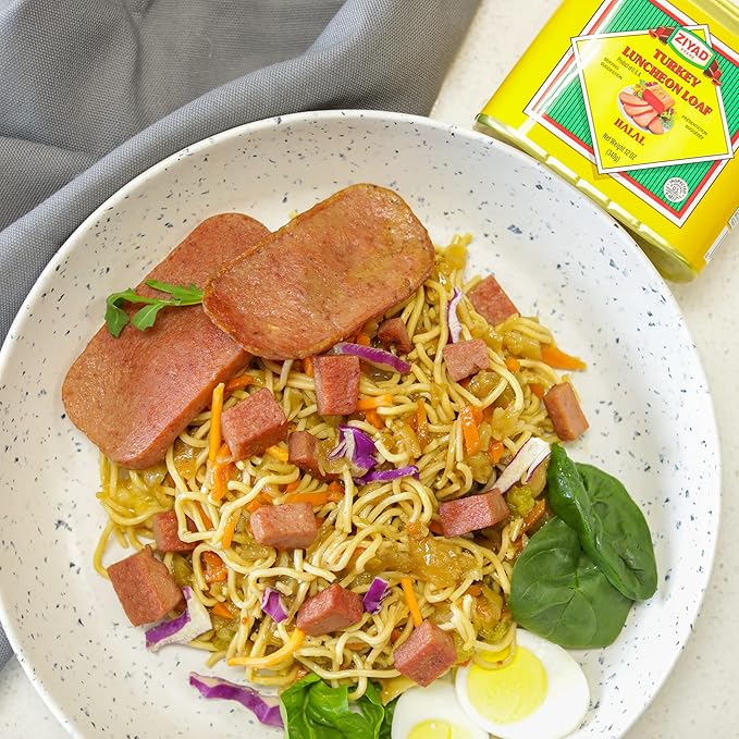 Ziyad Brand Premium Turkey Luncheon Meat, Halal, Ready To Eat, Delicious When Fried! 12oz