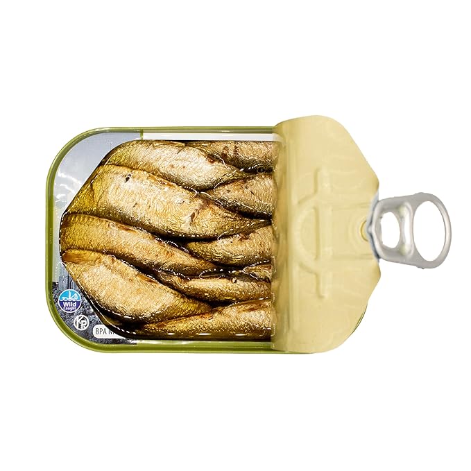 MW Polar Smoked Brisling Sardines, Wild Caught, in Olive Oil, 3.52-Ounce (Pack of 1)